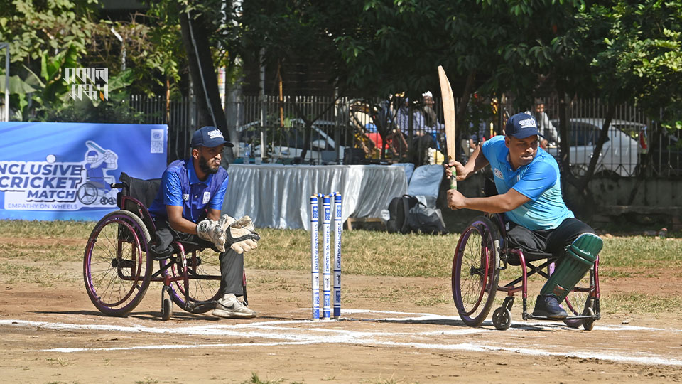 ম্যাচজুড়ে ছিল টানটান উত্তেজনা। ছবি : হারুন-অর-রশীদ 